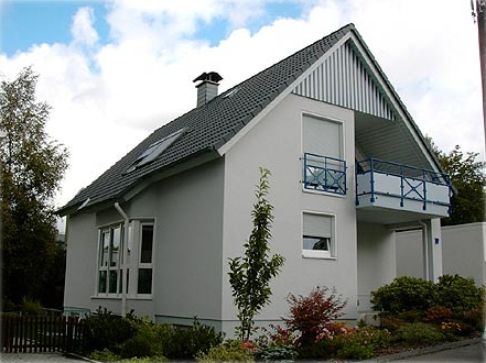 Foto eines Einfamilienhauses